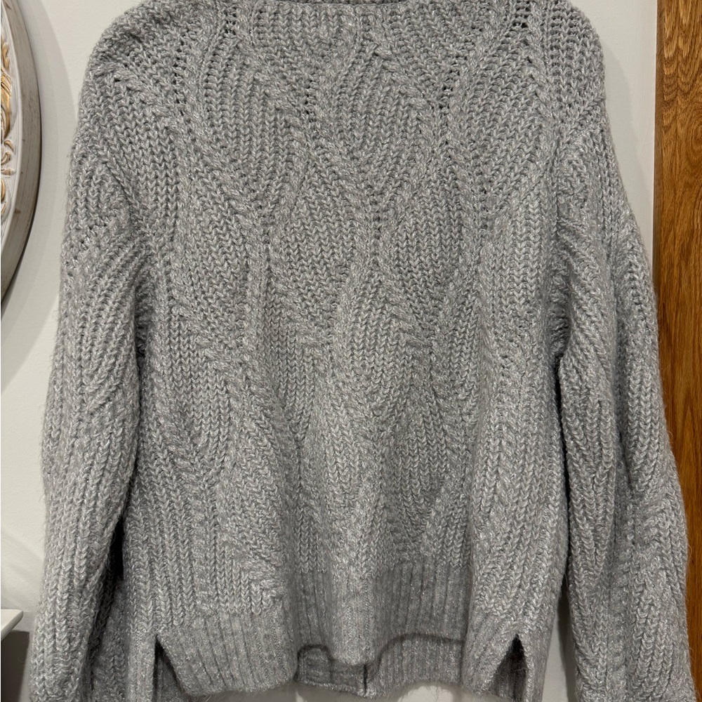 Universal Thread Silver Chunky Knit Cardigan - Picture 5 of 5